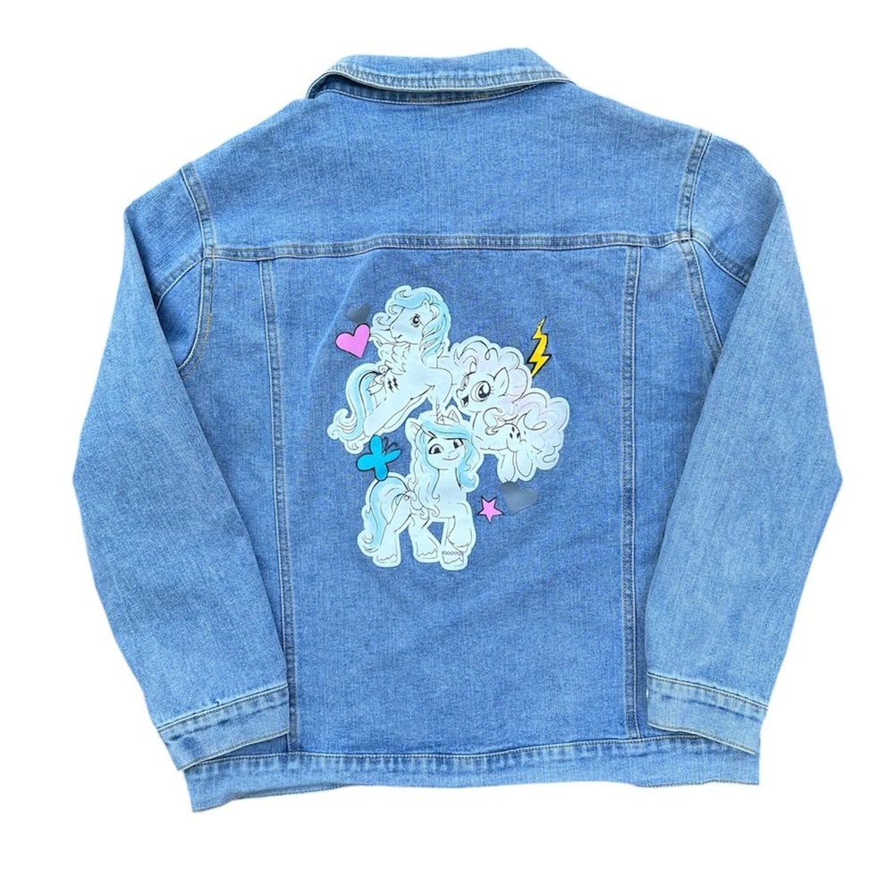 Great Condition My Little Pony Denim Jacket  Girls XL 14